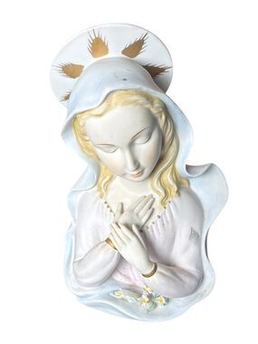 Vintage Lefton Madonna Bust ✨ Japan Religious Figurine